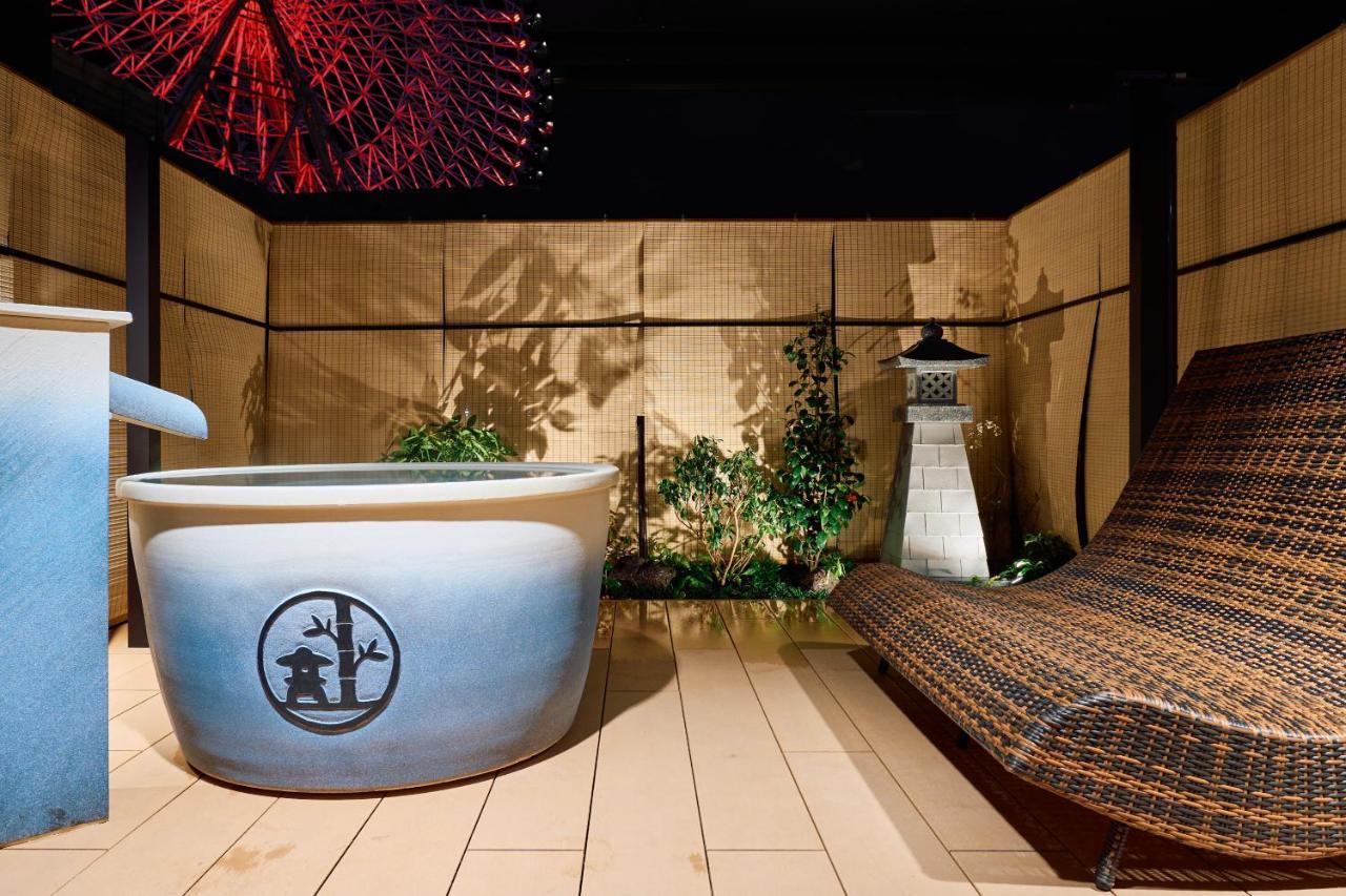 Konjakuso Osaka Tempozan "Ikesu" Projection M Apping Spa Konjakuso Osaka Tempozan "Takadoro" Wheel View Bagian luar foto